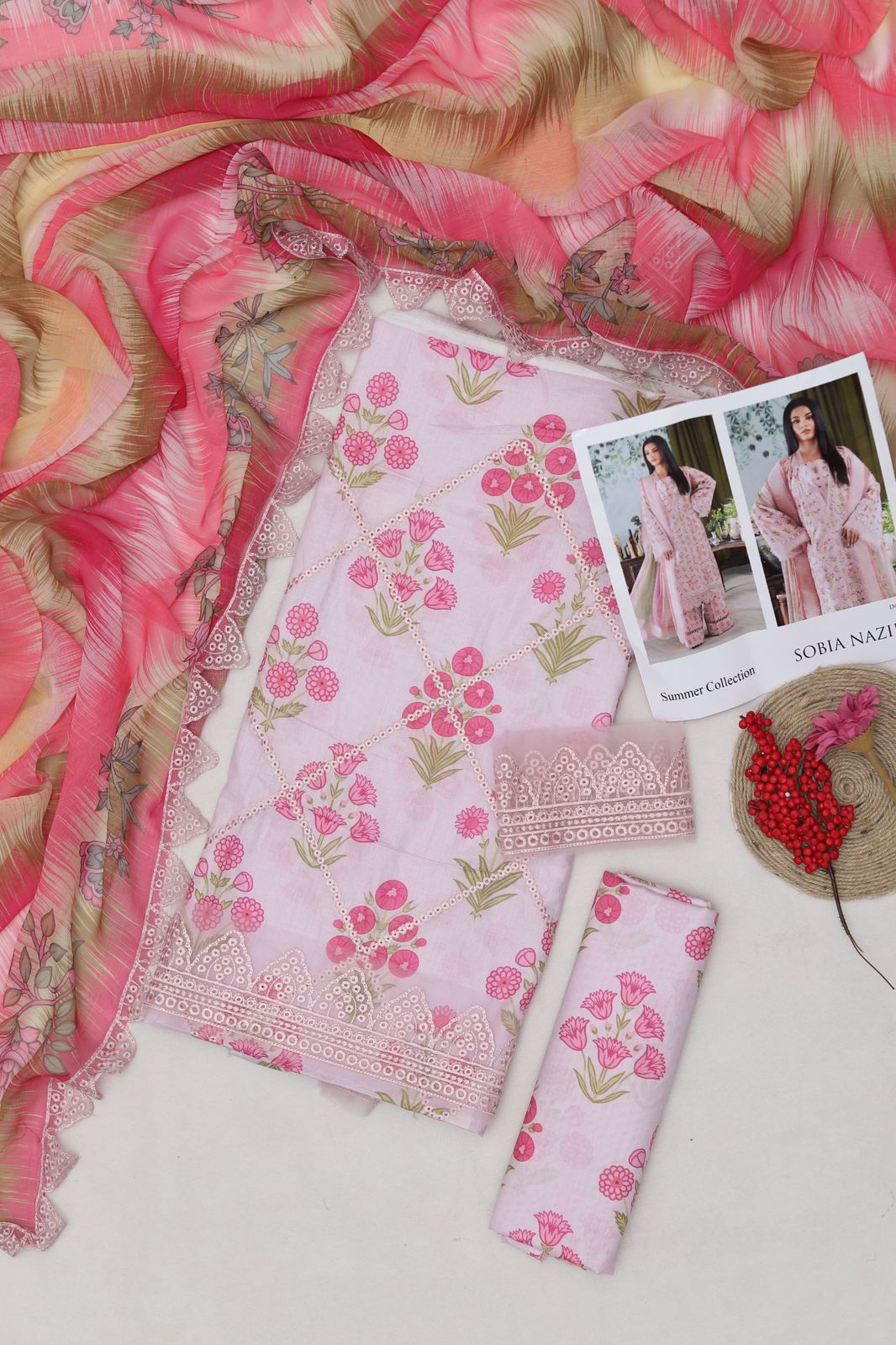 Summer Premium Lawn 3-Piece Suit