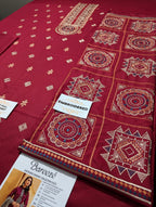 Dhanak Embroidered 3-Piece Suit