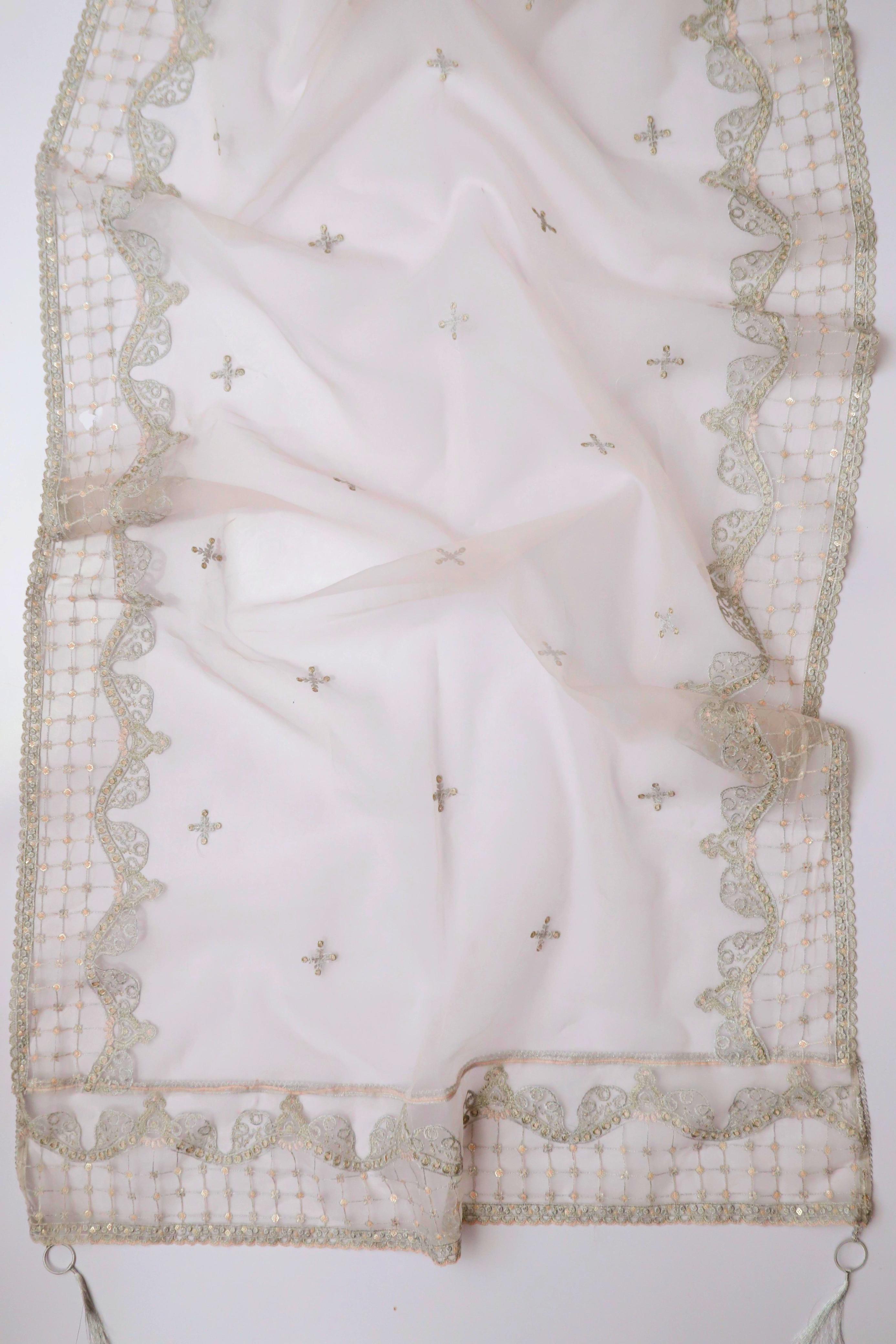 Baroque Luxury Organza & Chiffon Suit