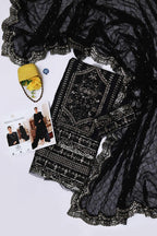 Akbar Aslam Luxury Sequins Organza 3-Piece