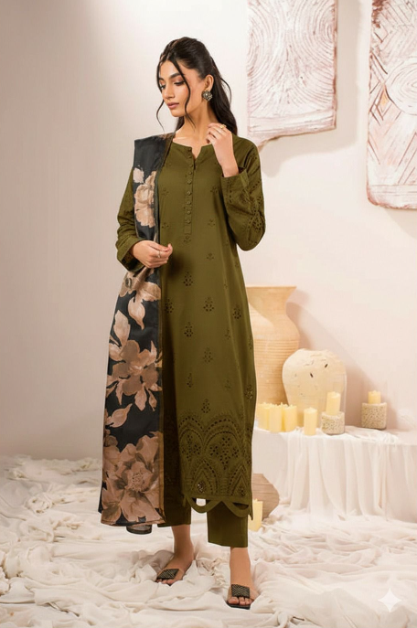 Maria B Luxury Lawn 3-Piece Suit