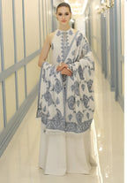 Dhanak Embroidered 3-Piece Suit
