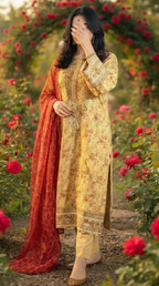 Summer Premium Lawn 3-Piece Suit