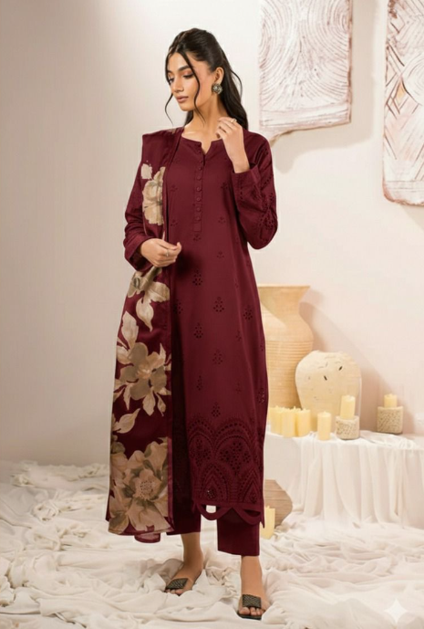 Maria B Luxury Lawn 3-Piece Suit