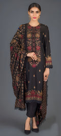 Karandi Embroidered 3-Piece Suit