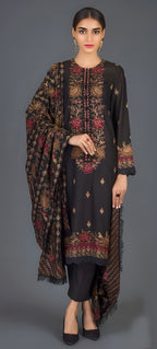 Karandi Embroidered 3-Piece Suit